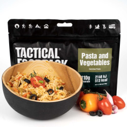 Tactical Foodpack Pasta and Vegetables - 100% natural food